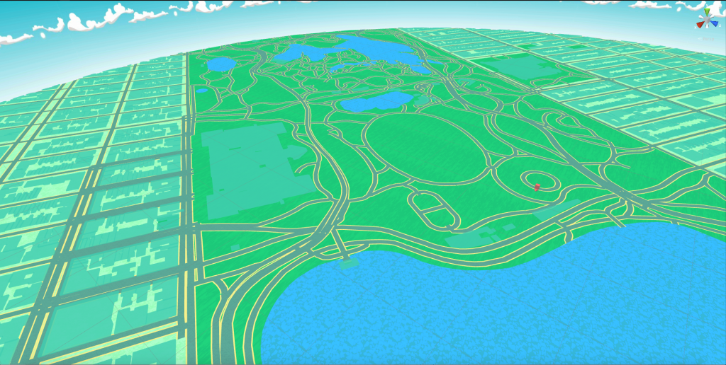 Flat Map - Pokémon GO Style - GO Map - Unity 3D Asset