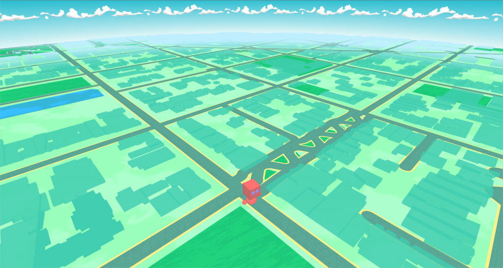 Flat Map - Pokémon GO Style - GO Map - Unity 3D Asset
